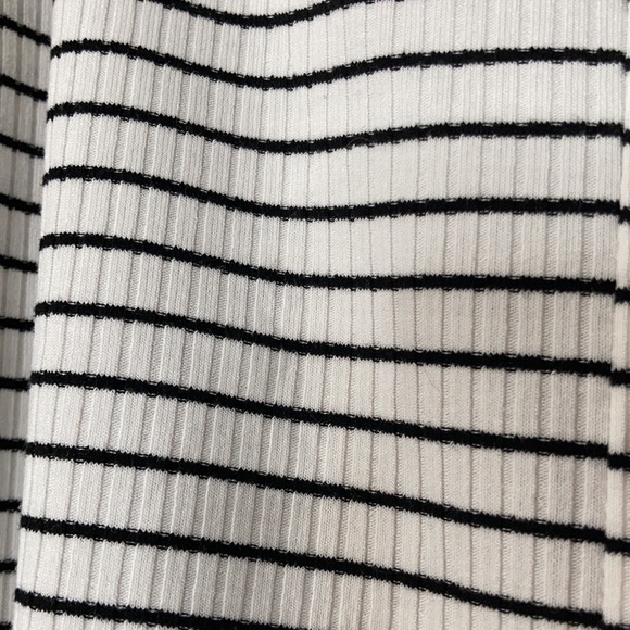 Mind Code black white stripped button up dress - Picture 10 of 17